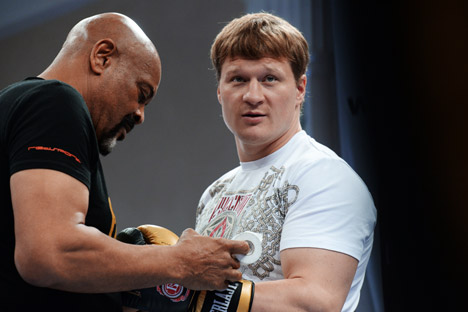 Alexander Povetkin: "A fight is just a fight: the rival is an enemy in the ring, but outside the ropes, we can even be friends." Source: Vladimir Vyatkin / RIA Novosti