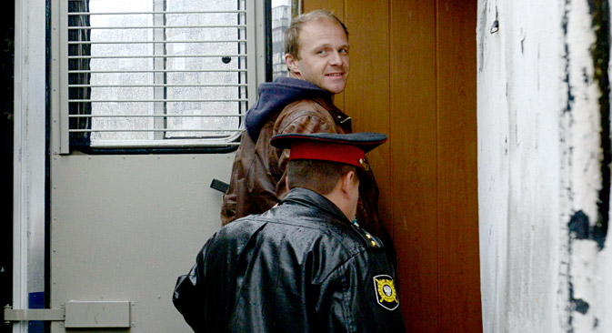 Denis Sinjakow, der inhaftierte Fotograf der „Arctic Sunrise“.  Foto: Reuters