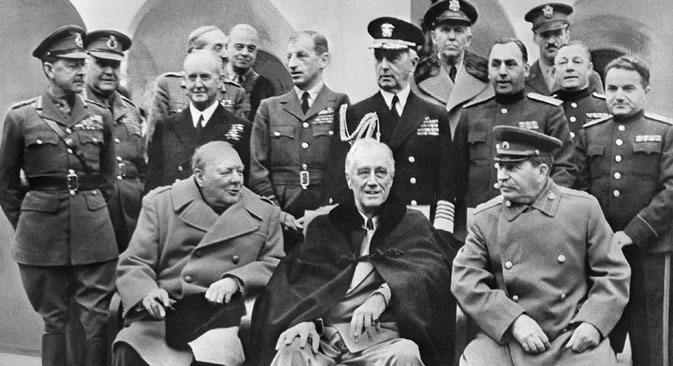 History soon revealed the re-establishment of diplomatic relations as a win-win situation for both countries. Franklin D. Roosevelt and Joseph Stalin at the Yalta conference in 1945. Source: ITAR-TASS