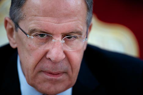 Sergei Lavrov suggested that the Americans have been deliberately "watching the story build" since 2004. Source: AP