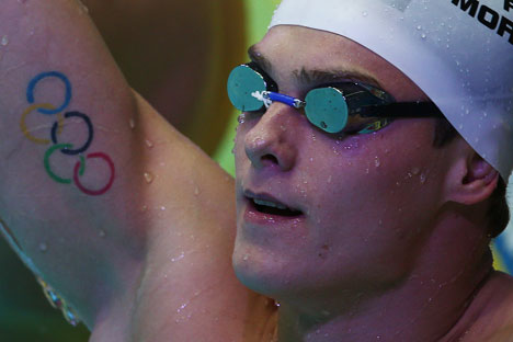 Morozov won a medal at the Olympic Games in London, the bronze 4 x 100 meter freestyle relay. Source: ITAR-TASS