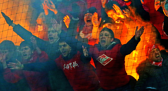 The new law will help to prevent hooliganism at the stadiums. Source: ITAR-TASS