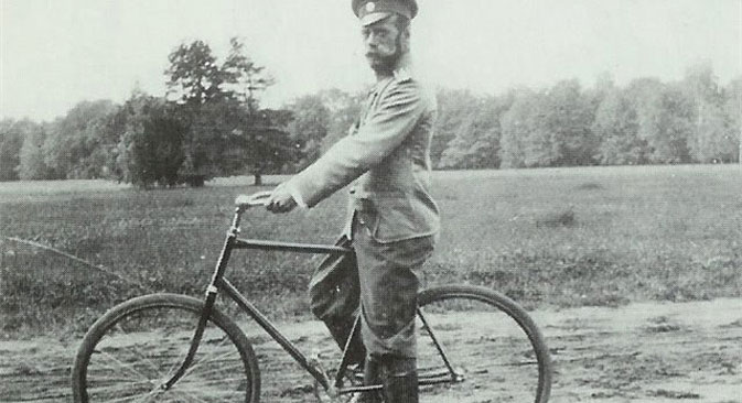 Nicholas II cycling