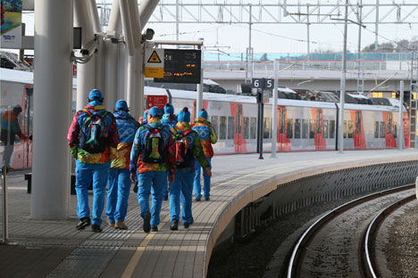 On average, each Olympic volunteer will have four days off during the Games. Source: Igor Zarembo / RIA Novosti
