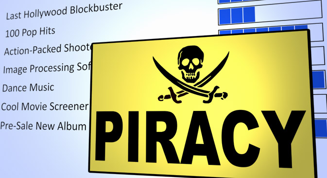 The goal of the antipiracy law adopted in Russia last year is to improve the country's reputation as a haven for pirated media. Source:  Shutterstock 