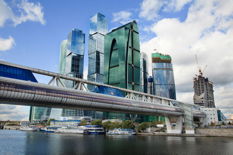 The Moscow City commercial district in central Moscow is home to the Federation Tower. Topping out at 1,112 feet, it is the highest tower in Europe. Source: Lori / Legion Media
