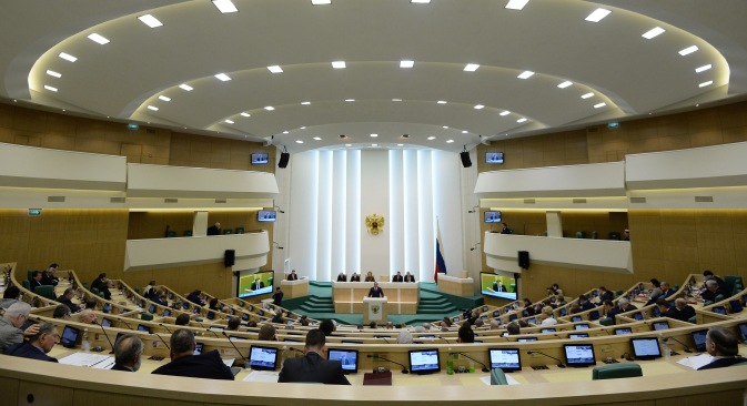 Russian upper house on Saturday authorizes Putin to use troops in Ukraine. Source: RIA Novosti