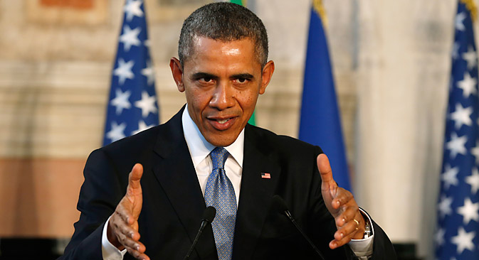 Obama: "Europe needs to look at how it can further diversify its energy sources." Source: Reuters