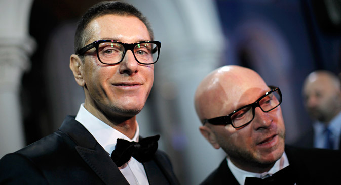 Domenico Dolce (left): 'Russian beauty is elegance, it is not an artificial, but a natural one.' Source: Reuters