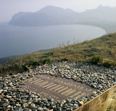 Grave stone of Voloshin in Koktebel, Crimea. Source: RIA Novosti