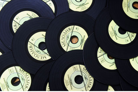 Such vinyl discs are well-known for everybody in Soviet Union. Source: ITAR-TASS