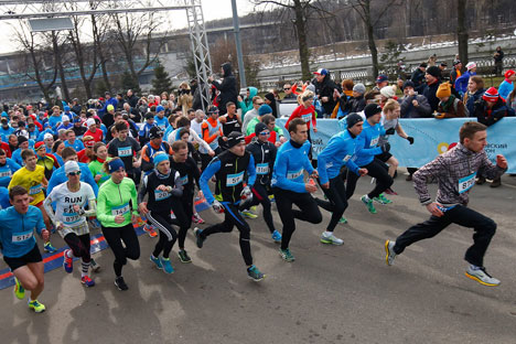 The first race was held on Apr 6 in Moscow. Source: Facebook / Moscow Marathon 
