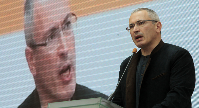 Khodorkovsky invited Russian public figures to Kiev to discuss with Ukrainian colleagues a “road map” for resolving the current crisis. Source: AP
