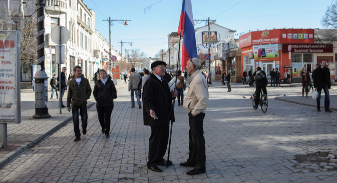 Crimeans talk on their new Russian life. Source: Sergei Savostyanov / RG