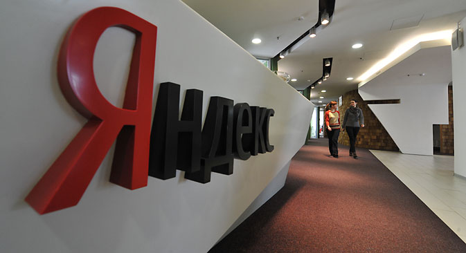 The president's words led to a 5 percent drop in Yandex's shares, which are traded on NASDAQ. Source: Sergey Kuznetsov / RIA Novosti