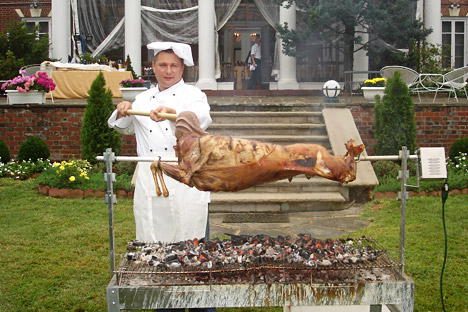 Chef at the Russian Embassy: 'I could give a whole lot for a good steak.' Source: Press Photo