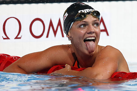 Yefimova was a bronze medalist in 200m breaststroke at the Olympic Games in London. Source: Photoshot / Vostock Photo