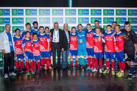 Football for Friends is social initiative implemented by Gazprom. Source: Press Photo