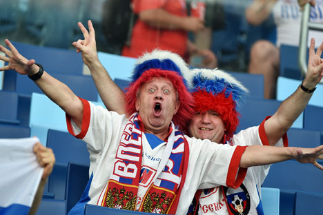 Primeiro jogo da Rússia na Copa 2014, contra a Coreia do Sul, terminou em empate Foto: RIA Nóvosti