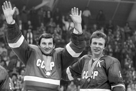 Tretiak and Fetisov won their Olympic gold medals 30 years ago. Source: ITAR-TASS