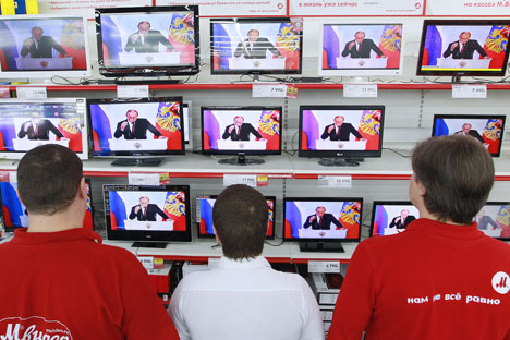 Um quarto dos russos se diz contra fazer piadas com o presidente Vladímir Pútin Foto: RIA Nóvosti