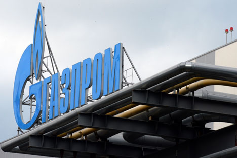 Gazprom logo. Source: ITAR-TASS