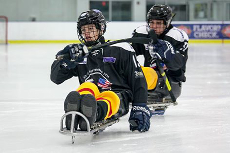 'Ladoga' is the only youth sledge hockey team in Europe. Source: Press photo