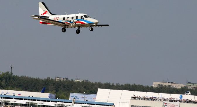 The twin-engined Rysachok was presented at the MAKS-2011 International air show outside Moscow. Source: PhotoXPress