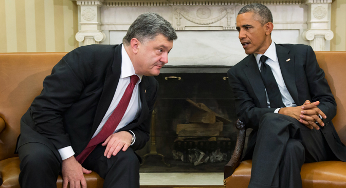 Washington promises Kiev political backing and financial support instead. Source: AP