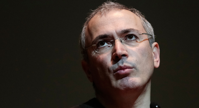 "When this government leads the country into a crisis, which will not take long, perhaps a few years, and if people will want to change the governmental system to a more modern one, at that stage I will be ready to carry out the work," Khodorkovsky said. Source: Reuters