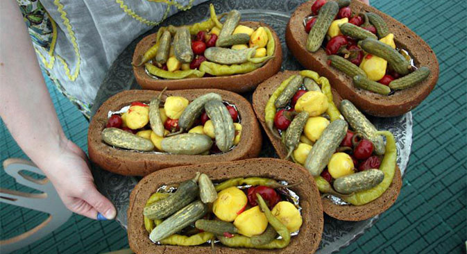 Russian small starters (zakuski or Slavic tapas). Source: Press photo