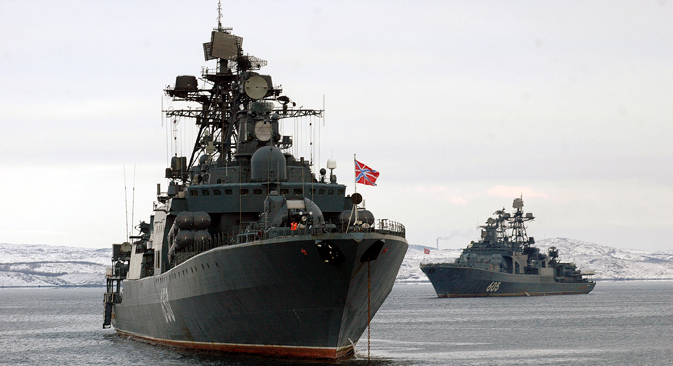 The large destroyer Admiral Levchenko. Source: ITAR-TASS
