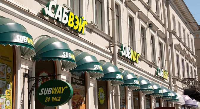 The Subway outlet in St. Petersburg. Source: Lori/Legion-Media