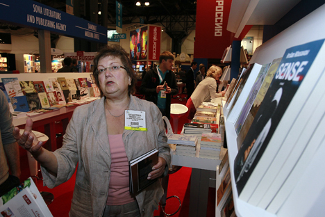 Natasha Perova at BookExpo America. Source: Valery Levitin / RIA Novosti