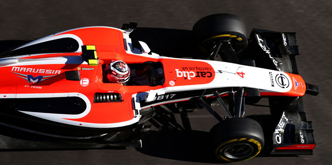 It has officially been announced that the Marussia Formula One team will withdraw from the upcoming U.S. Grand Prix in Austin. Source: Getty Images / Fotobank