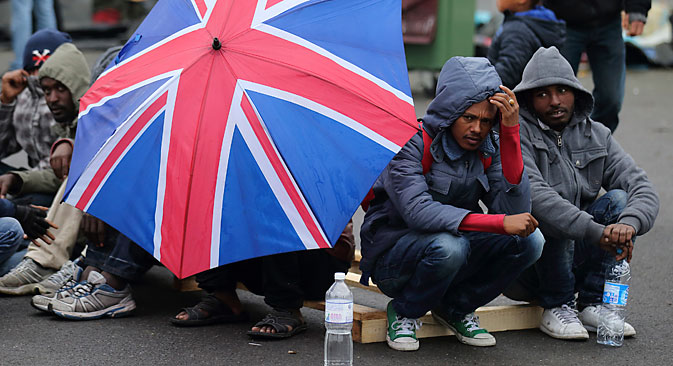 No migrants from the EU in the UK? Source: Reuters