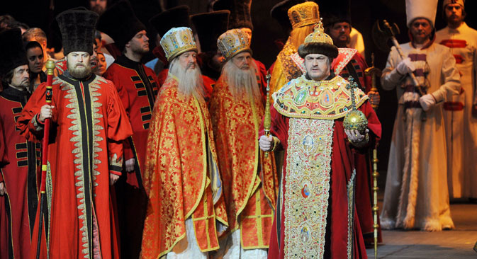 Deep and meaningful: the Mariinsky Theatre production of Mussorgsky’s Boris Godunov, with bass-baritone Evgeny Nikitin the title role. Source: TASS