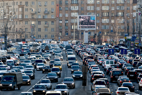 Moacow is stuck in traffic. Source: TASS