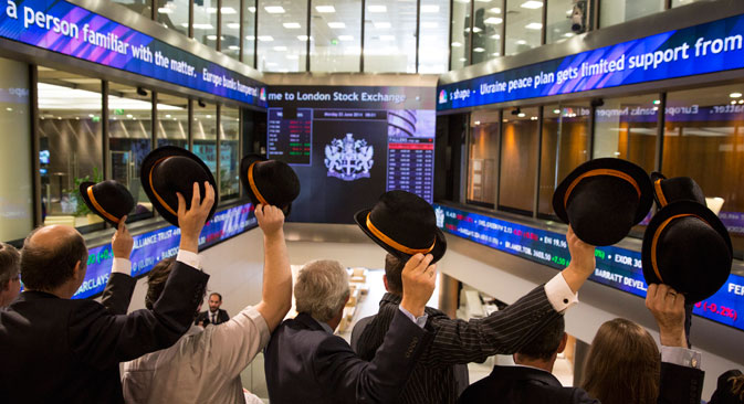 The London Stock Exchange, picture taken on June 23, 2014. Source: Getty Images/Fotobank