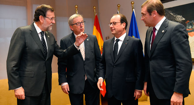 EU leaders gathered in Brussels on Thursday seeking common ground on a long-term strategy to deal with an unfriendly but economically wounded Russia. Source: Reuters