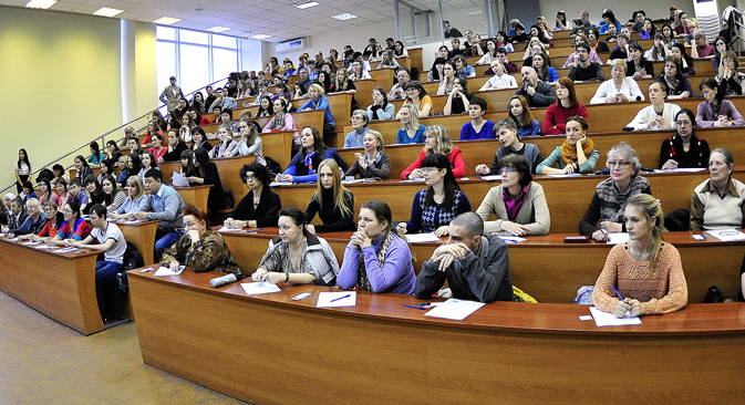 The 5-100 Federal Program of University Support includes the participation of 15 Russian universities. Its aim is for five Russian universities to feature in the international rating’s top 100 by 2020. Source: Yury Smituk / TASS