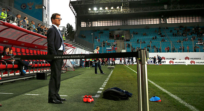 The national football coach Fabio Capello. Source: AP
