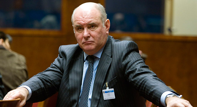 Russian Deputy Foreign Minister Grigory Karasin: "It is absolutely counterproductive and only serves to further exacerbate the situation and the crisis itself. Nothing can be done without direct dialogue between representatives of Donetsk, Lugansk and Kiev."  Source: AP