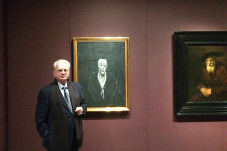 Mikhail Piotrovksy, director of the Hermitage, visited the opening of Francis Bacon exhibition. Source: Press photo
