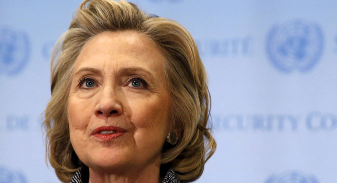 U.S. Secretary of State Hillary Clinton. Source: Reuters