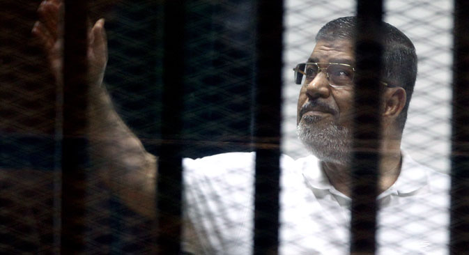 Mohamed Morsi has been sentenced to 20 years in prison. Source: EPA