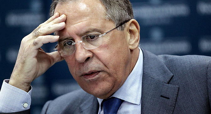 Sergei Lavrov: "The most important thing is that now we have the Minsk document, which can be shown as a reference point to those who are demanding certain actions from us." Source: Olseya Kurpyaeva / RG
