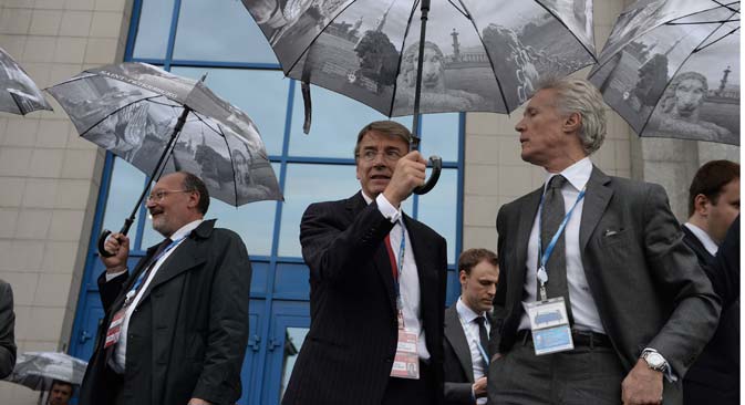 Delegates at the 15th St Petersburg International Economic Forum. Source: Press photo