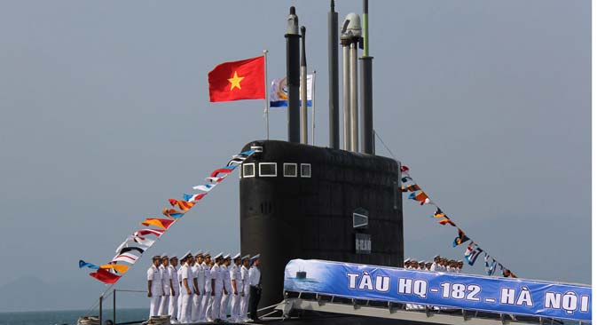 The newly-named Kilo-636 submarine is the first of six diesel-powered 636 Varshavyanka attacking models that Vietnam bought from Russia to enhance its navy' s capacity in defending the country's territorial waters. Source: Photoshot/Vostock Photo
