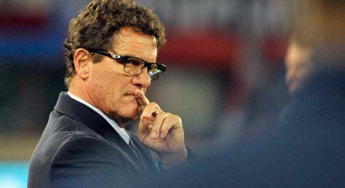 Fabio Capello was appointed head coach of the Russian national team on July 26, 2012. Source: EPA